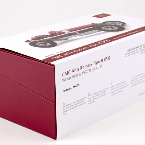 1:18 CMC Alfa Romeo P3 Nuvolari #8 Winner GP Italy 1932 red M-219