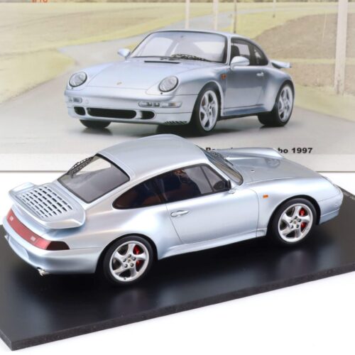 1:18 Spark Porsche 911 (993) Turbo Coupe 1997 silver metallic 18S468