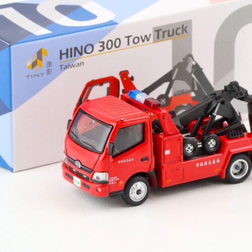 1:64 TINY HINO 300 Tow Truck Abschlepper Taiwan red