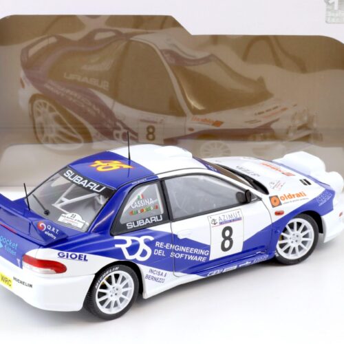 1:18 Solido Subaru Impreza S5 WRC 1999 Rally Azimut Di Monza 2000 Rossi/Cassina #8