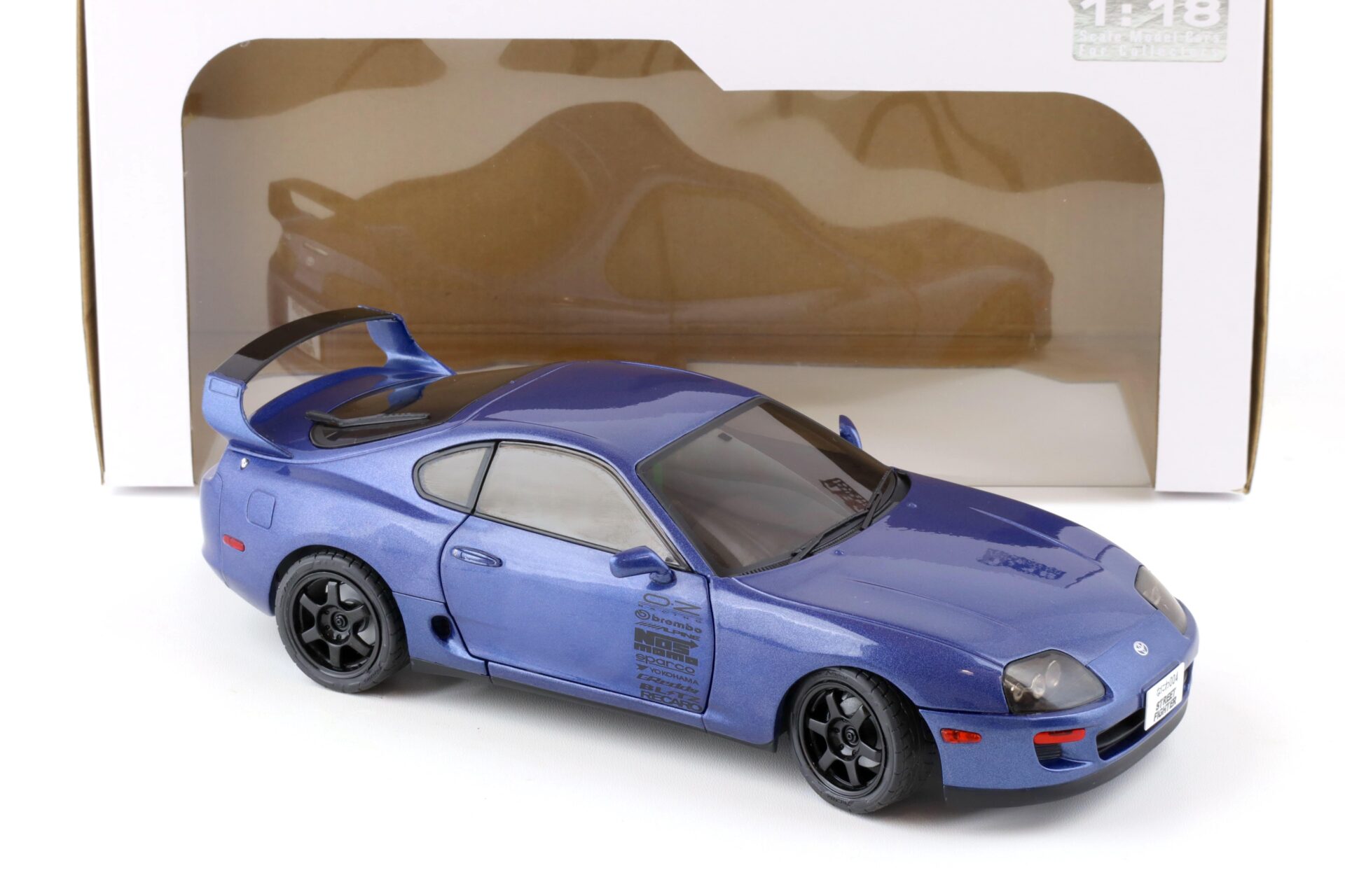 1:18 Solido Toyota Supra MK4 (A80) Coupe Streetfigther 1993 blue metallic