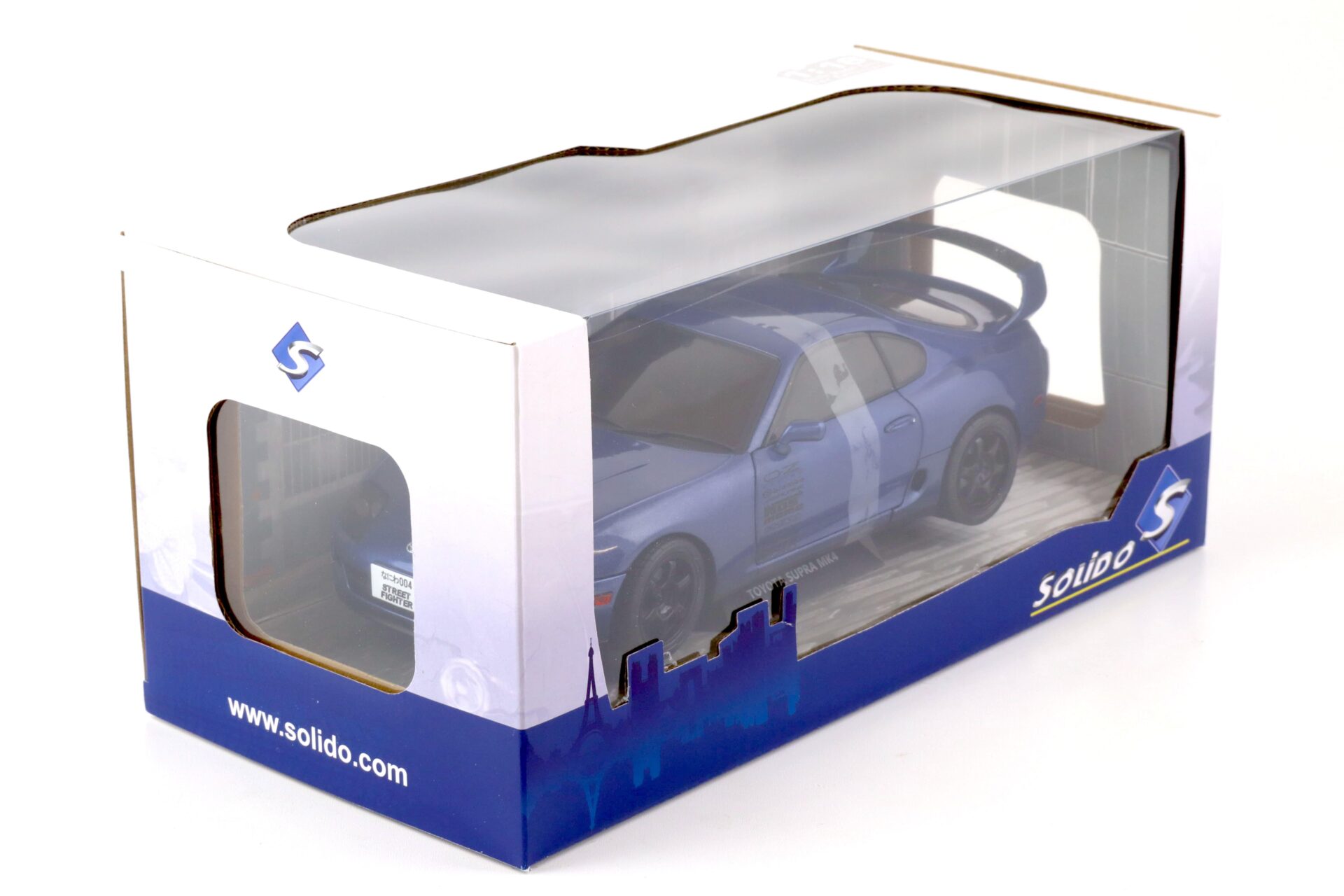 1:18 Solido Toyota Supra MK4 (A80) Coupe Streetfigther 1993 blue metallic