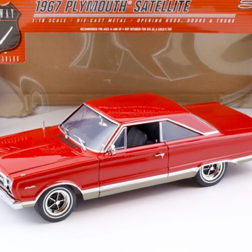 1:18 Highway61 Plymouth Satellite 1967 red/ silver