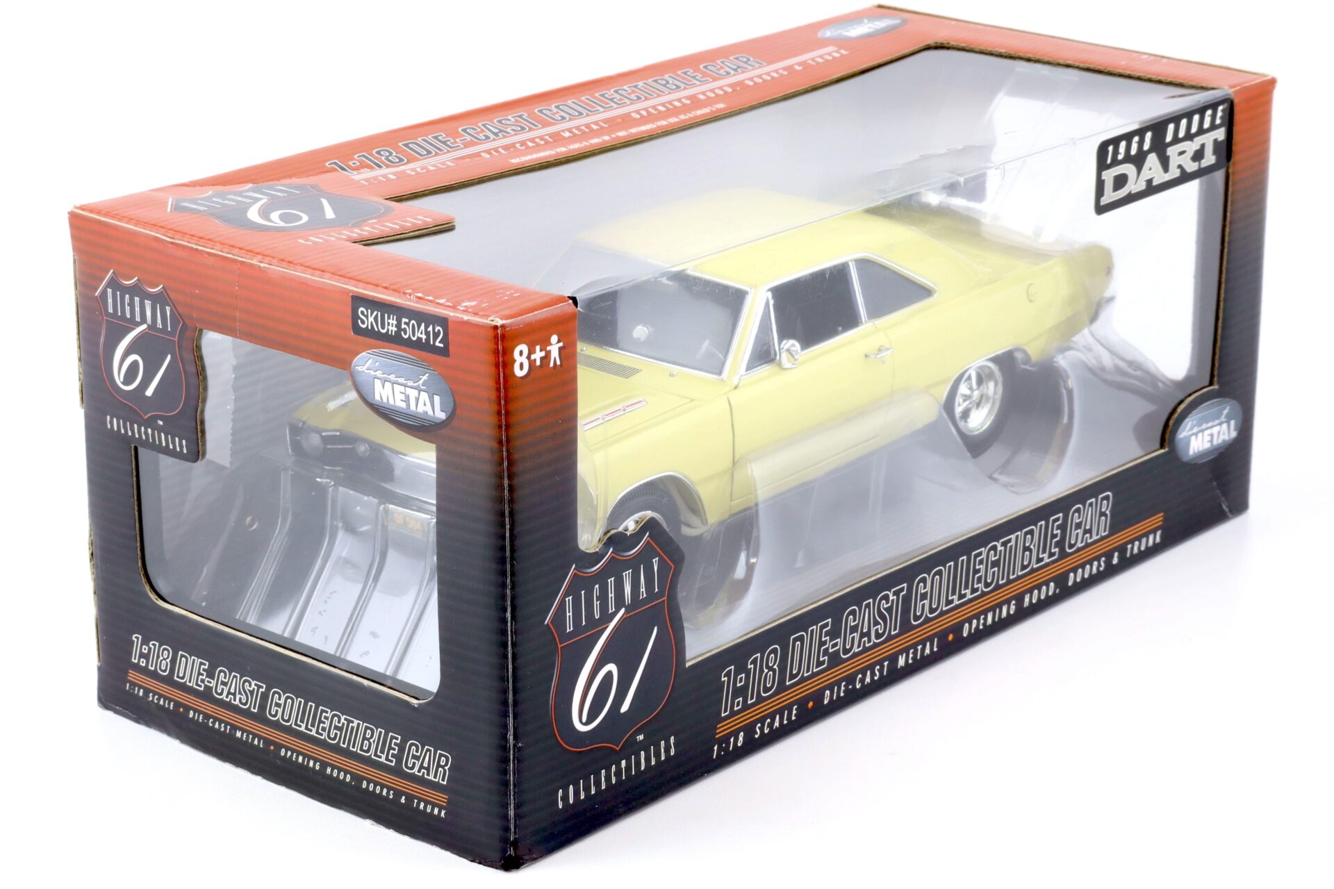 1:18 Highway61 Dodge Dart Coupe 1968 yellow