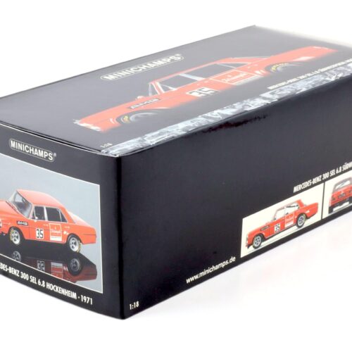 1:18 Minichamps Mercedes 300 SEL 6.8 Hockenheim 1971 H.Kelleners #35 Triumph