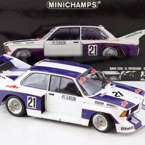 1:18 Minichamps BMW 320i Team Hat R.Peterson #21 DRM 1977