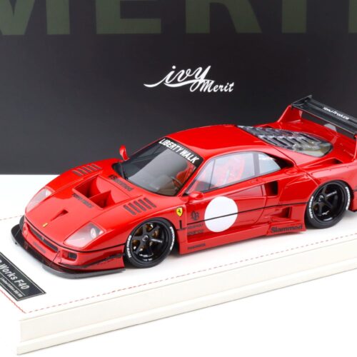 1:18 Ivy Model Merit Ferrari F40 LB Works LBWK Rosso Corsa red - Limited 99 pcs.
