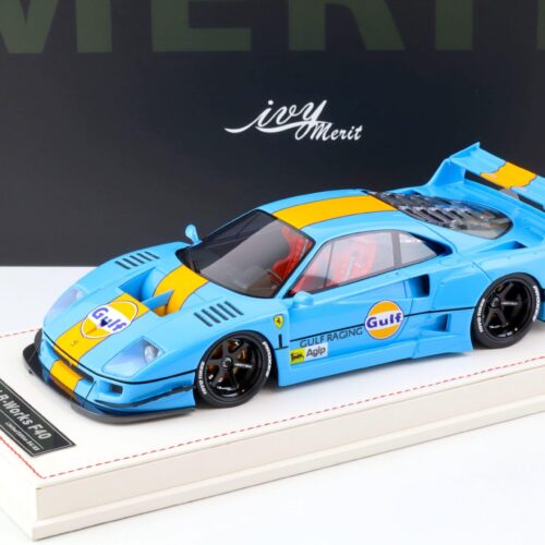 1:18 Ivy Model Merit Ferrari F40 LB Works LBWK Gulf blue - Limited 69 pcs.