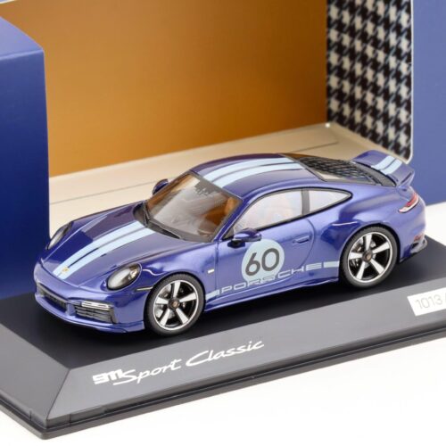1:43 Spark Porsche 911 (992) Sport Classic Coupe 2022 Gentian blue WAP DEALER