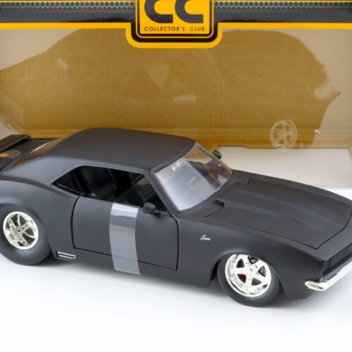 1:18 JADA Toys 1968 Chevrolet Camaro Collectors Club matt black