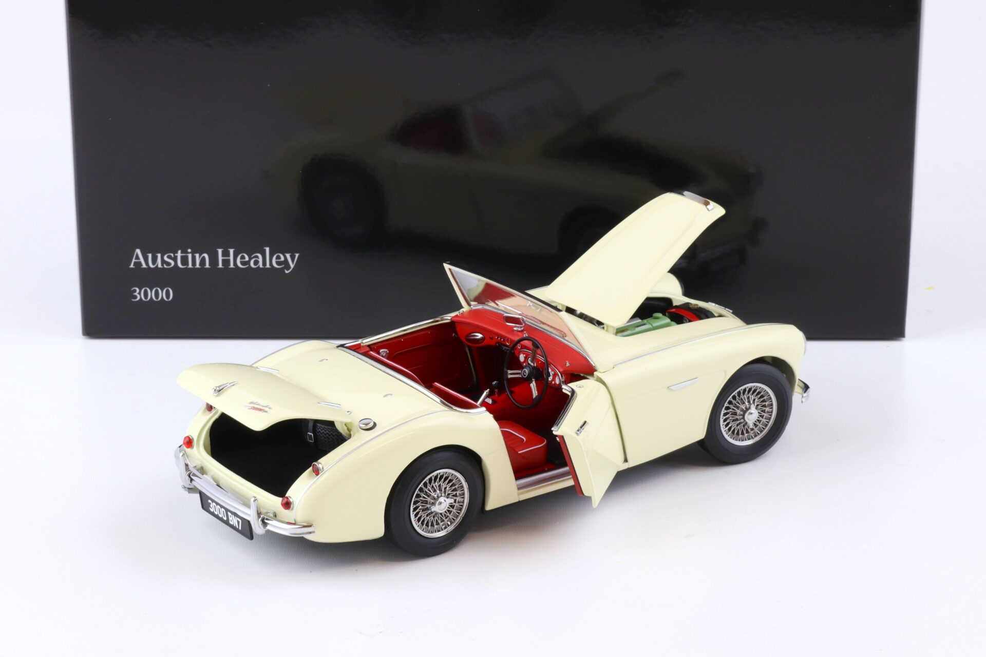 1:18 Kyosho Austin Healey 3000 MK-1 (BN7) Roadster English white 1960
