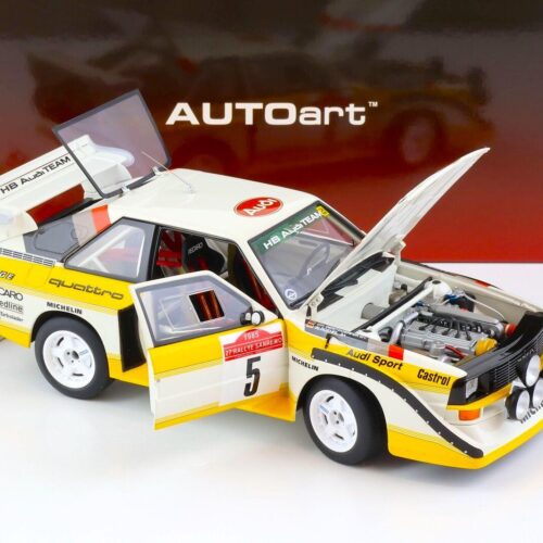 1:18 AUTOart Audi Sport Quattro S1 Rally San Remo 1985 Winner Röhrl/Geistdörfer
