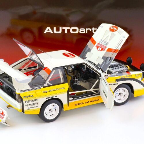1:18 AUTOart Audi Sport Quattro S1 Rally San Remo 1985 Winner Röhrl/Geistdörfer