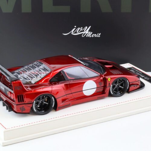 1:18 Ivy Model Merit Ferrari F40 LB Works LBWK Burgundy red - Limited 88 pcs.