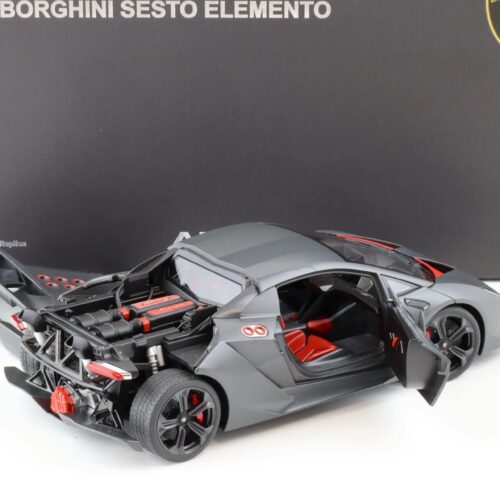 1:18 AUTOart Lamborghini Sesto Elemento Grey Carbon Fiber Pattern 74671 - Image 4