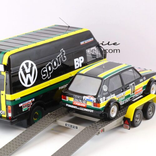 1:18 OTTO mobile OT353 VW Rallye Pack VW LT35 + Golf GTI MK1 GR.2 + Trailer