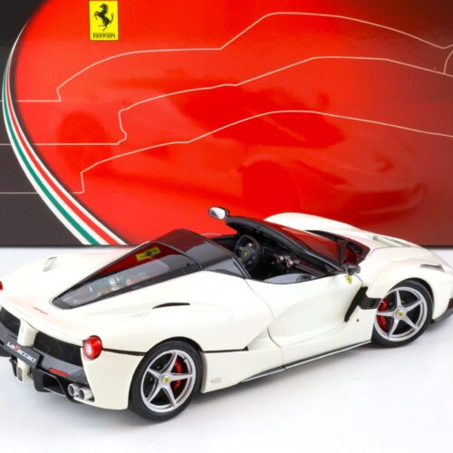 1:18 BBR Ferrari LaFerrari Aperta Bianco Italia white Die-Cast - Image 3