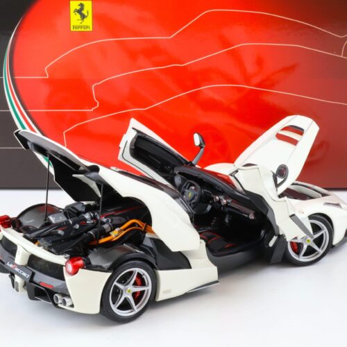 1:18 BBR Ferrari LaFerrari Aperta Bianco Italia white Die-Cast - Image 4