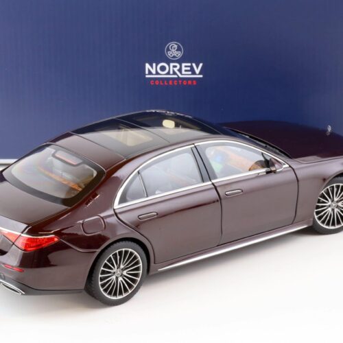 1:18 Norev Mercedes S-Klasse AMG-Line Limousine 2021 dark red metallic 183804