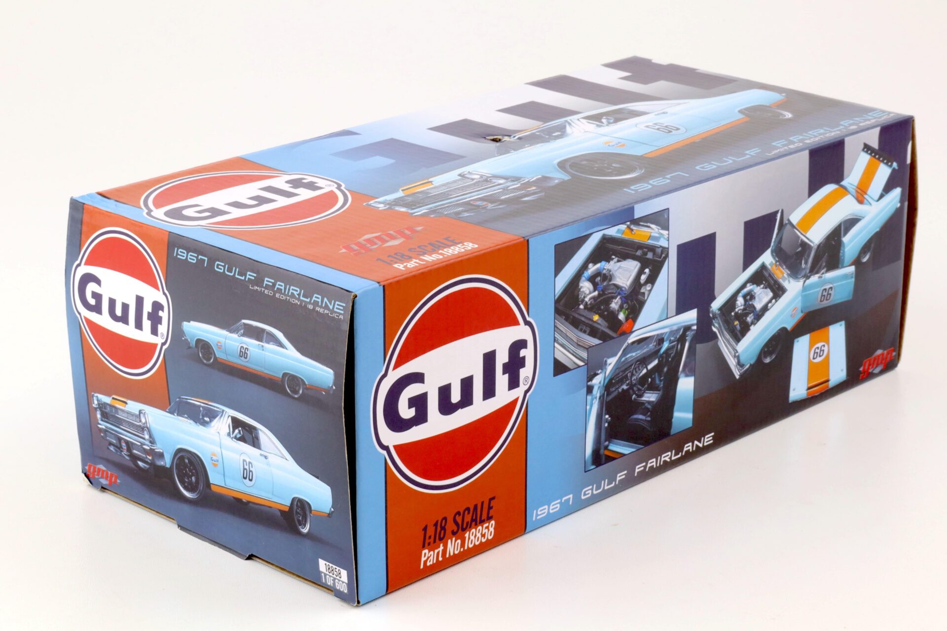 1:18 GMP 1967 Ford Fairlane Gulf Racing #66 blue/ orange 18858