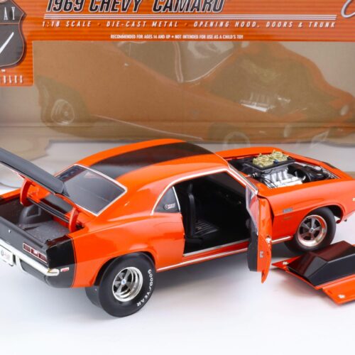 1:18 Highway61 Baldwin Motion 1969 Chevrolet Camaro Pro Stock hugger orange