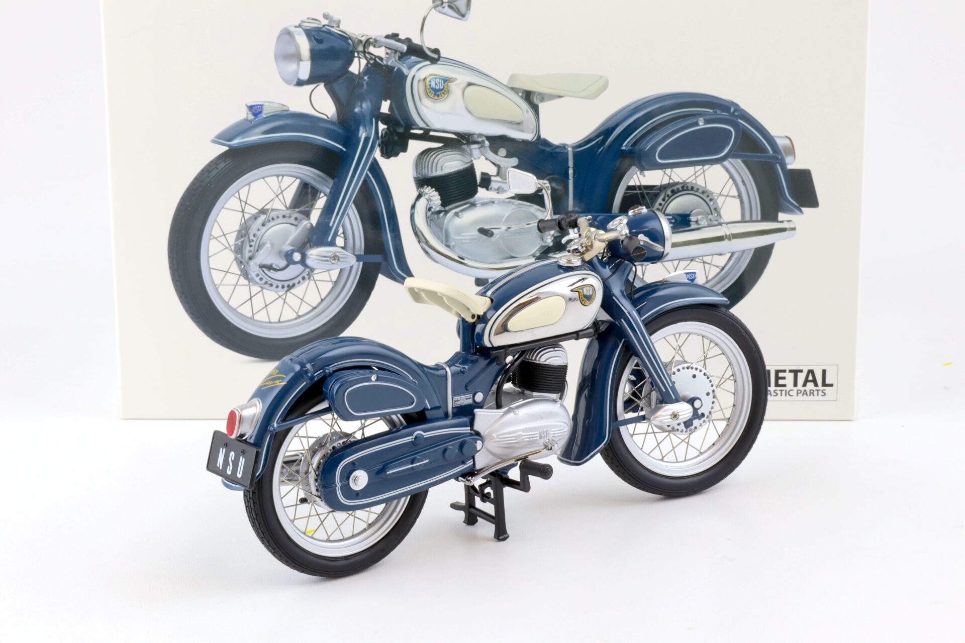 1:10 Schuco NSU Superlux blue/ chrome 450667500