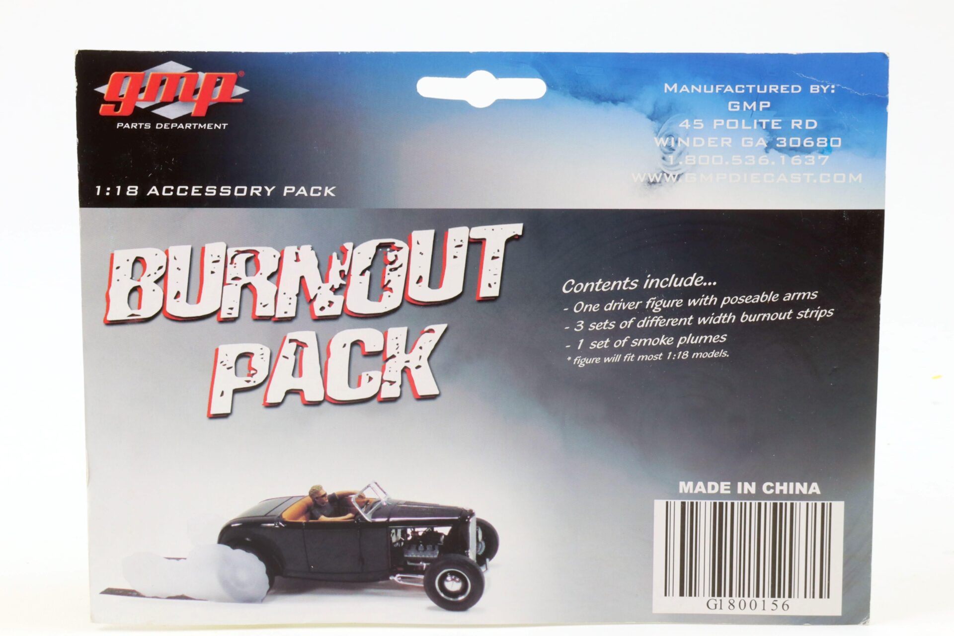 1:18 GMP Burnout Pack with Figure Zubehör Diorama G1800156