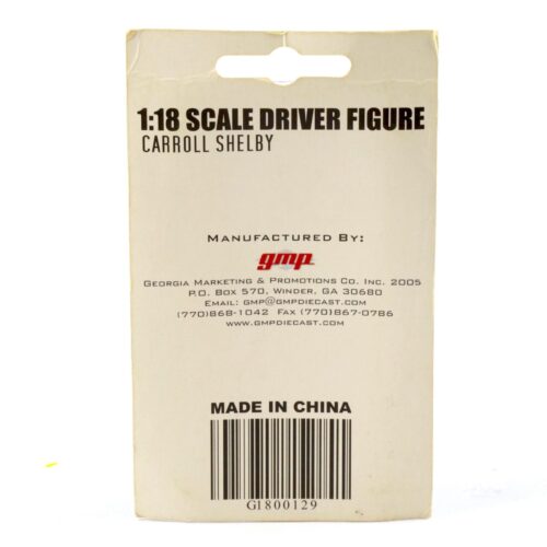 1:18 GMP Carroll Shelby Driver Figure Figur Zubehör Diorama G1800129