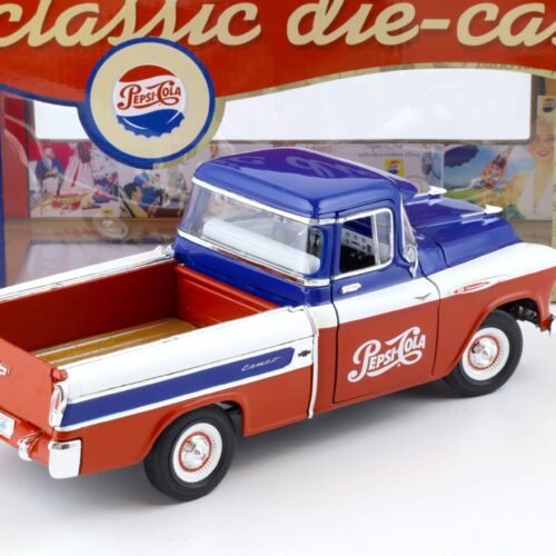 1:18 Auto World 1957 Chevrolet Chevy Cameo Pick-Up PEPSI Cola blue/white/red