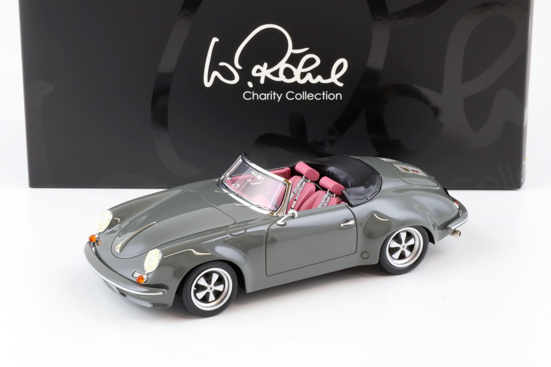 1:18 car.tima EXCLUSIVE Porsche 356 3000 RR Walter Röhrl Charity Collection grey