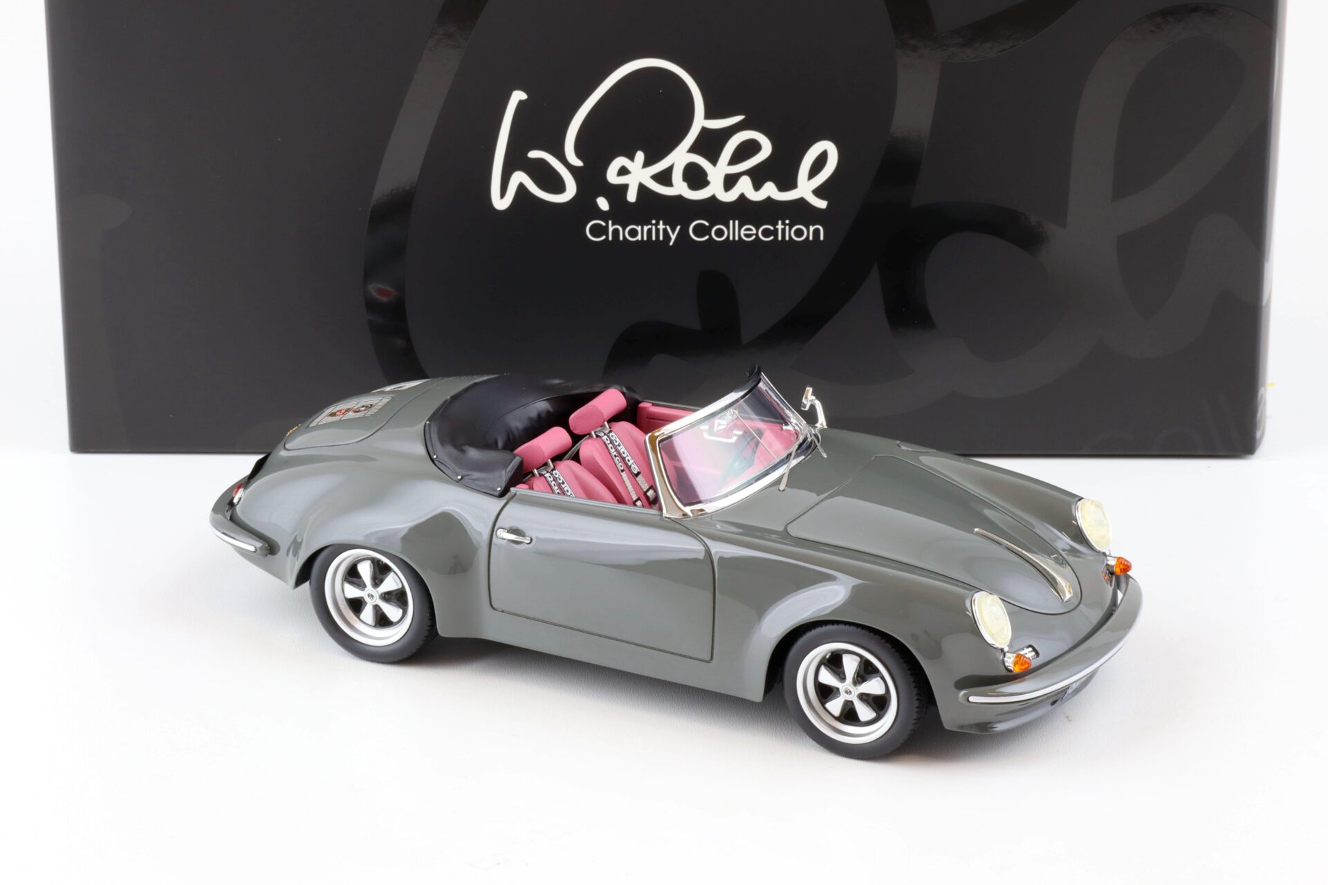 1:18 car.tima EXCLUSIVE Porsche 356 3000 RR Walter Röhrl Charity Collection grey