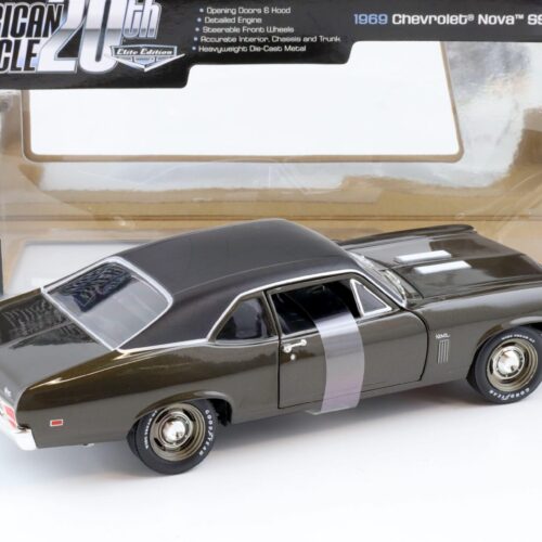1:18 ERTL Elite Edition 1969 Chevrolet Nova SS 396 dark grey 20th Edition