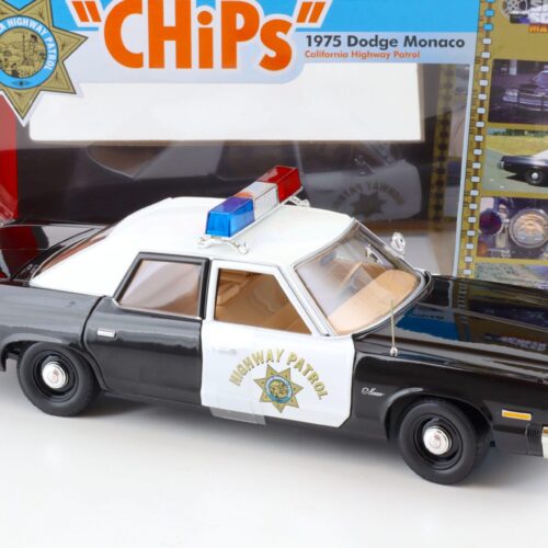 1:18 Auto World 1975 Dodge Monaco California Highway Patrol CHIPS white/ black