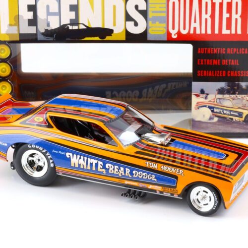 1:18 Auto World 1971 Dodge Charger Funny Car White Bear Dodge Tom Hoover