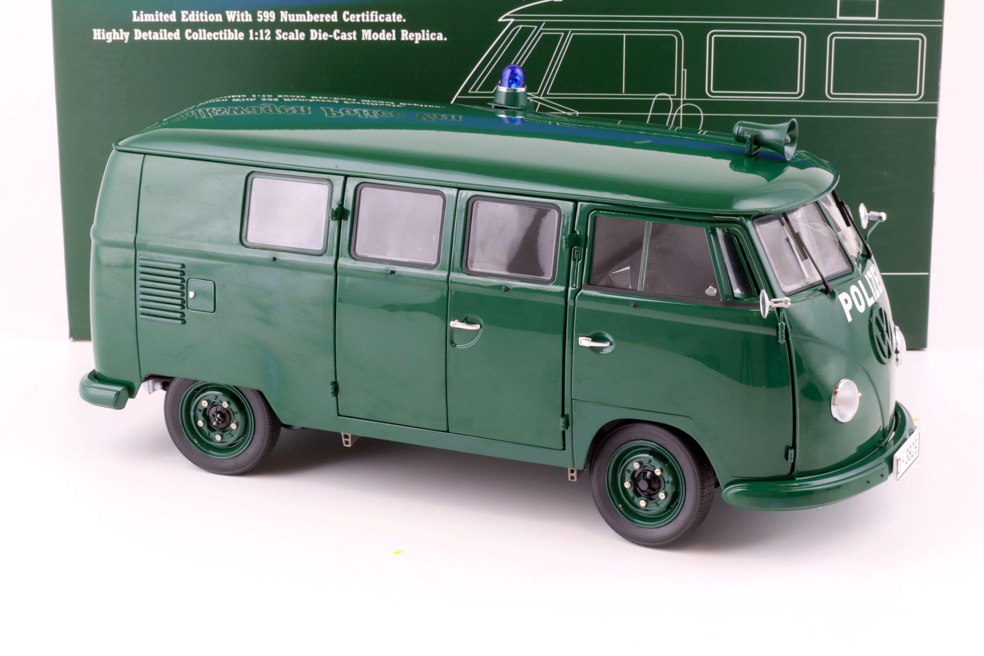 1:12 Sun Star 1956 Volkswagen VW T1 Bus Van POLIZEI dark green 5082