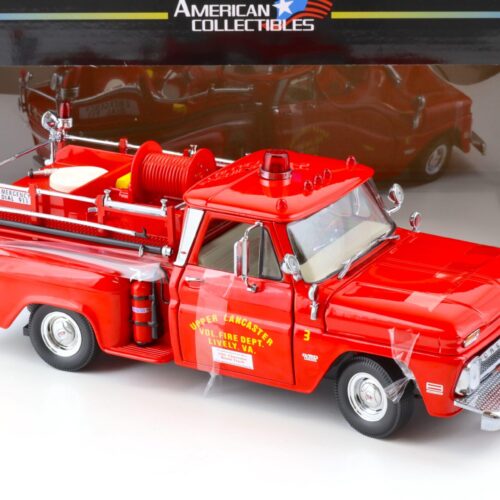 1:18 Sun Star 1965 Chevrolet C-20 Fire Truck Upper Lancaster red