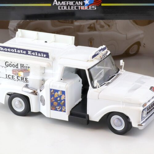 1:18 Sun Star 1965 Ford F-100 Custom Cab Pickup ICE CREAM TRUCK Good Humor white