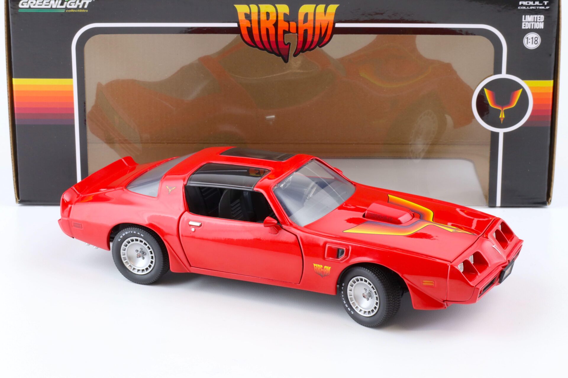 1:18 Greenlight 1979 Pontiac Firebird T/A red FIRE-AM