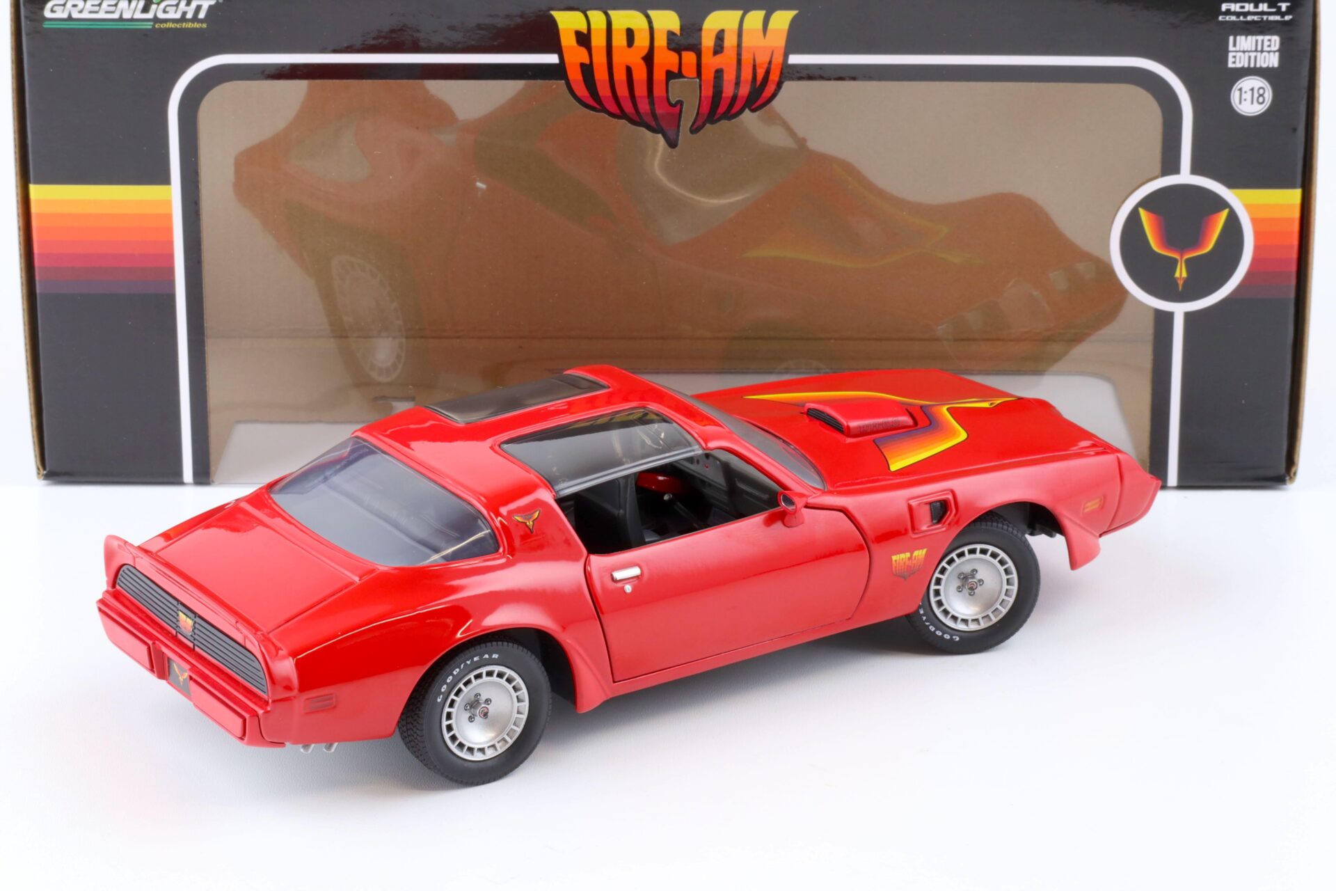 1:18 Greenlight 1979 Pontiac Firebird T/A red FIRE-AM