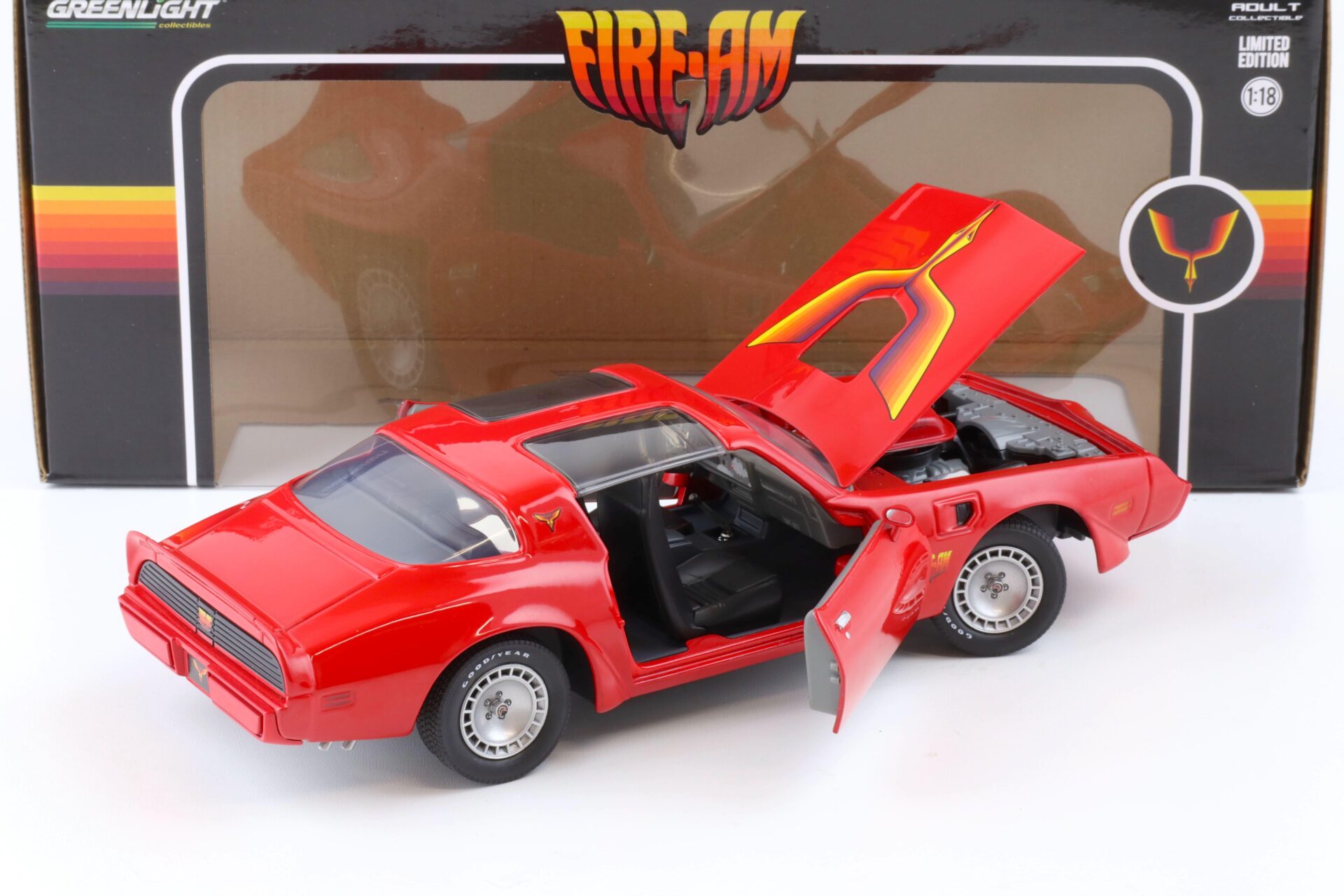 1:18 Greenlight 1979 Pontiac Firebird T/A red FIRE-AM