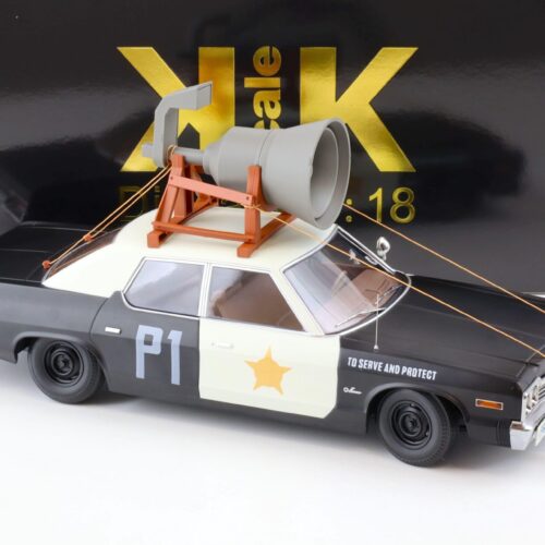 1:18 KK-Scale 1974 Dodge Monaco Sedan Blues Brothers Bluesmobile with Speaker