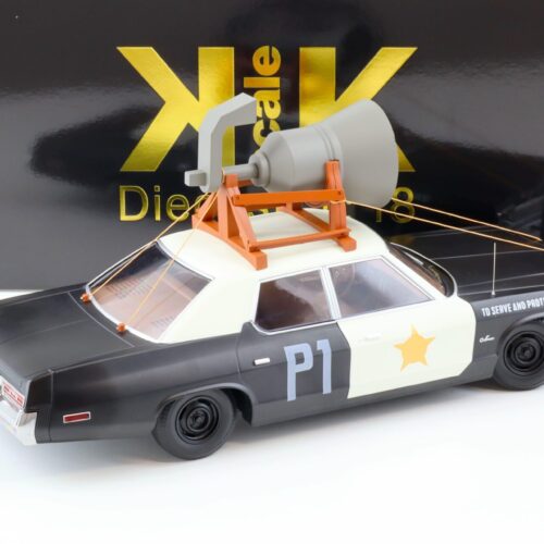 1:18 KK-Scale 1974 Dodge Monaco Sedan Blues Brothers Bluesmobile with Speaker