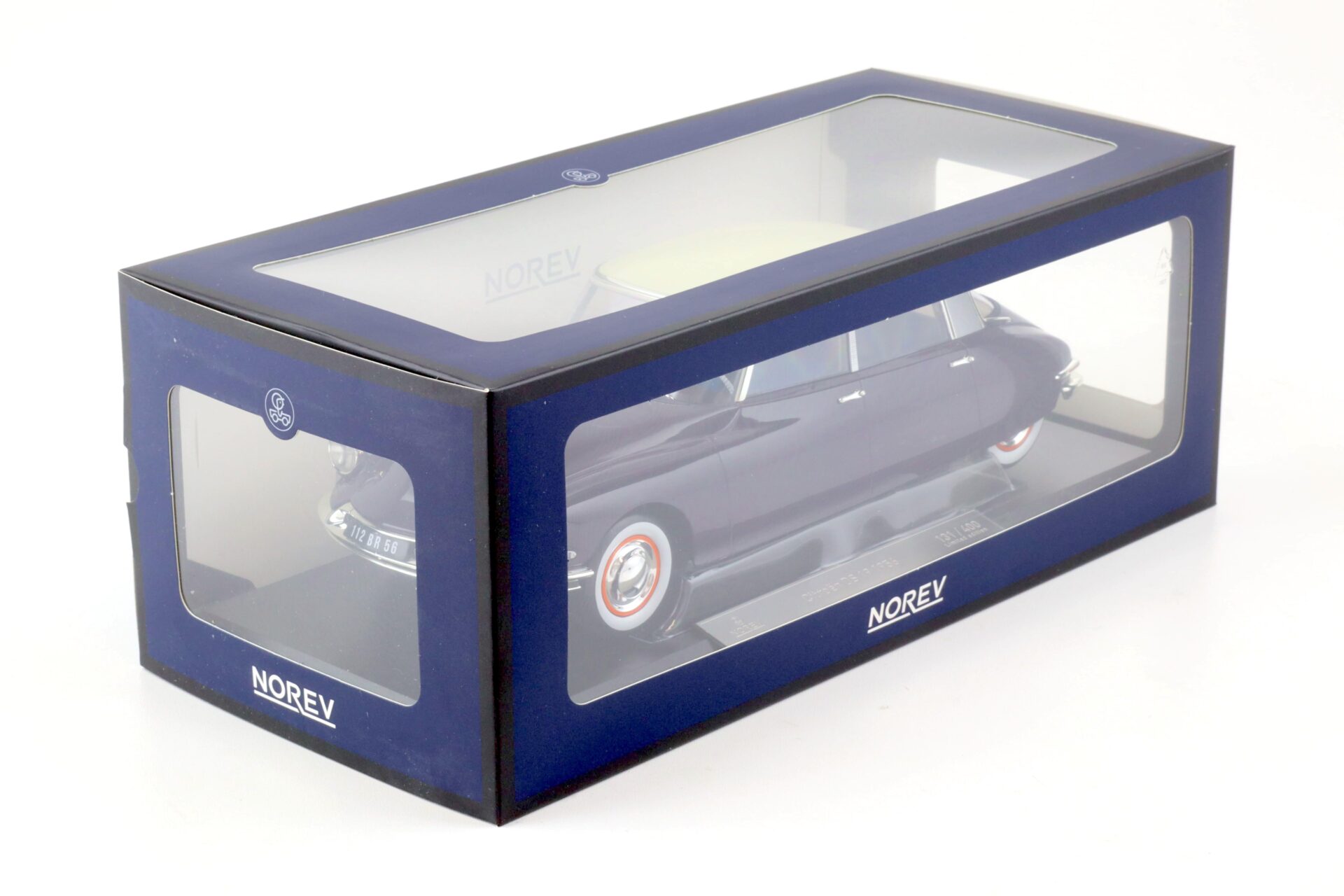 1:18 Norev Citroen DS 19 Aubergine & Champagne 1956 - Limited 400 pcs.