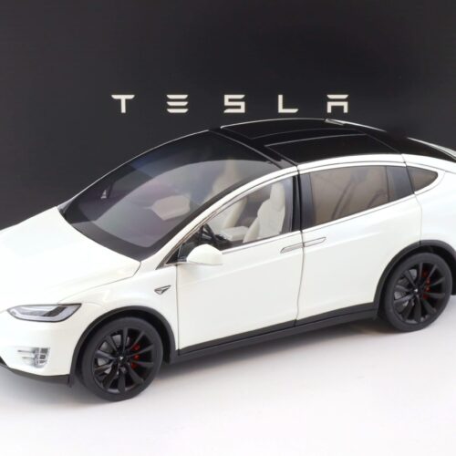 1:18 Original Tesla Model X P100D white Diecast DEALER VERSION