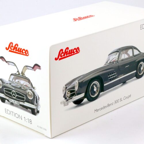1:18 Schuco Mercedes 300 SL Coupe Gullwing grey/ red interior