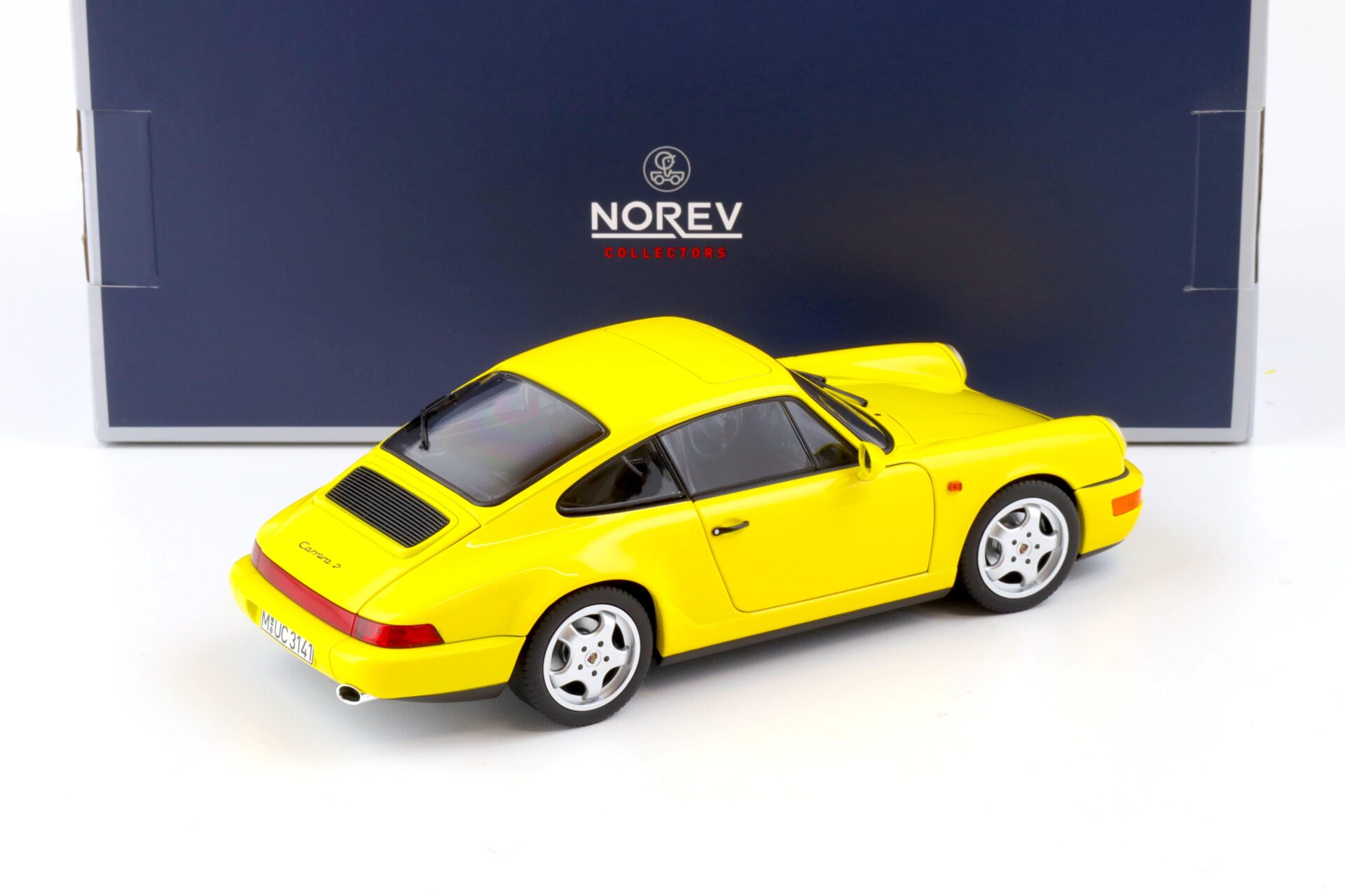 1:18 Norev Porsche 911 (964) Carrera 2 Coupe 1992 yellow