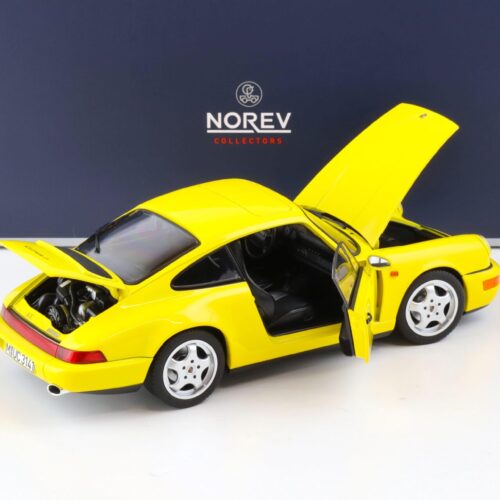1:18 Norev Porsche 911 (964) Carrera 2 Coupe 1992 yellow