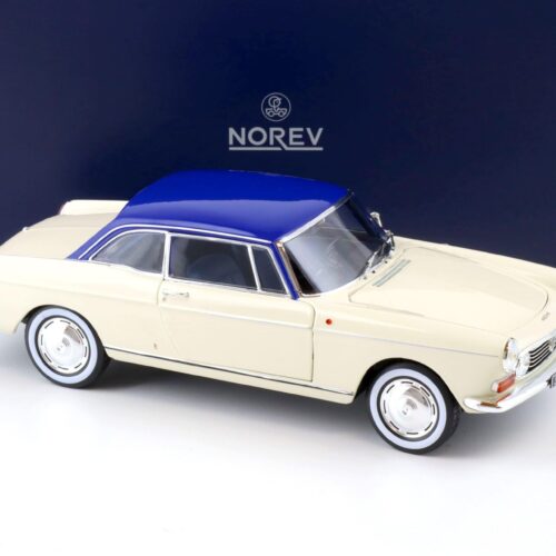 1:18 Norev Peugeot 404 Coupe 1967 cream & blue - Limited 200 pcs.