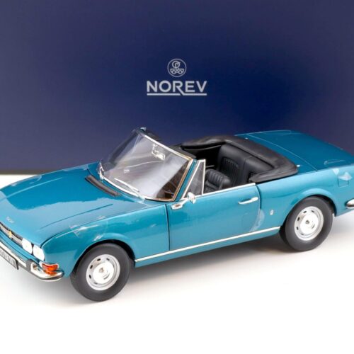 1:18 Norev Peugeot 504 Cabriolet 1969 metallic blue - Limited 250 pcs.