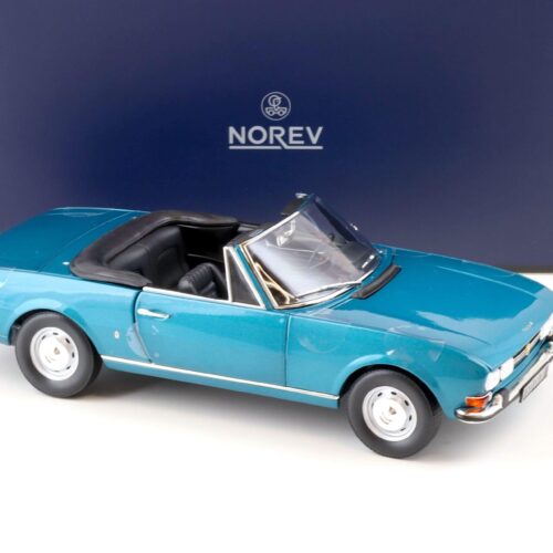 1:18 Norev Peugeot 504 Cabriolet 1969 metallic blue - Limited 250 pcs.